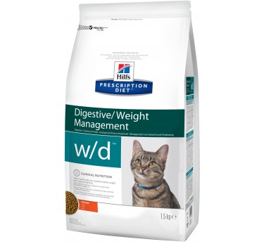 Hill's PD w/d корм для кошек при сахарном диабете 1,5 кг